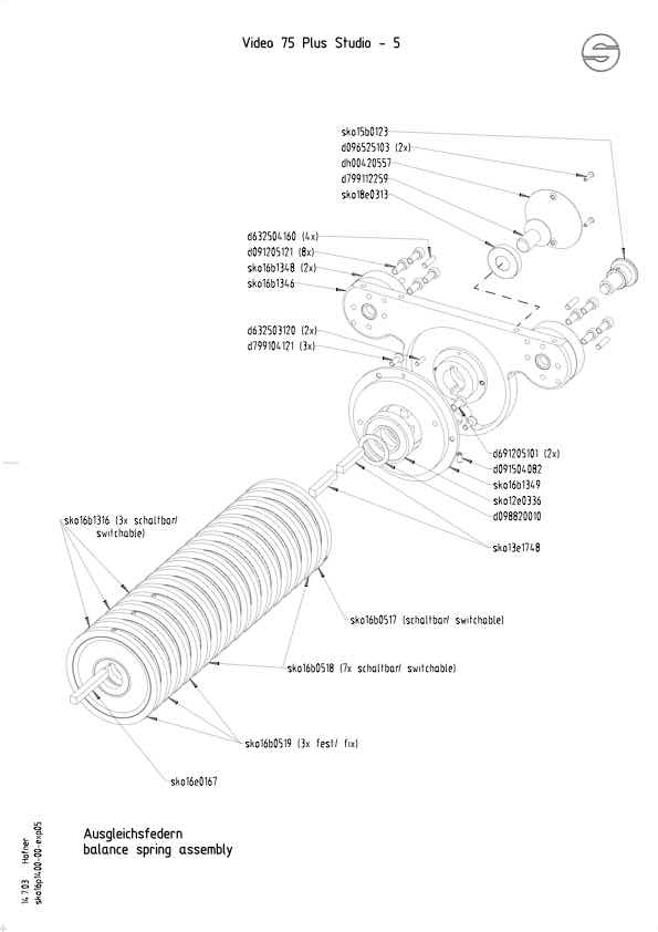 Sachtler Video 75 Plus Studio technical manual preview