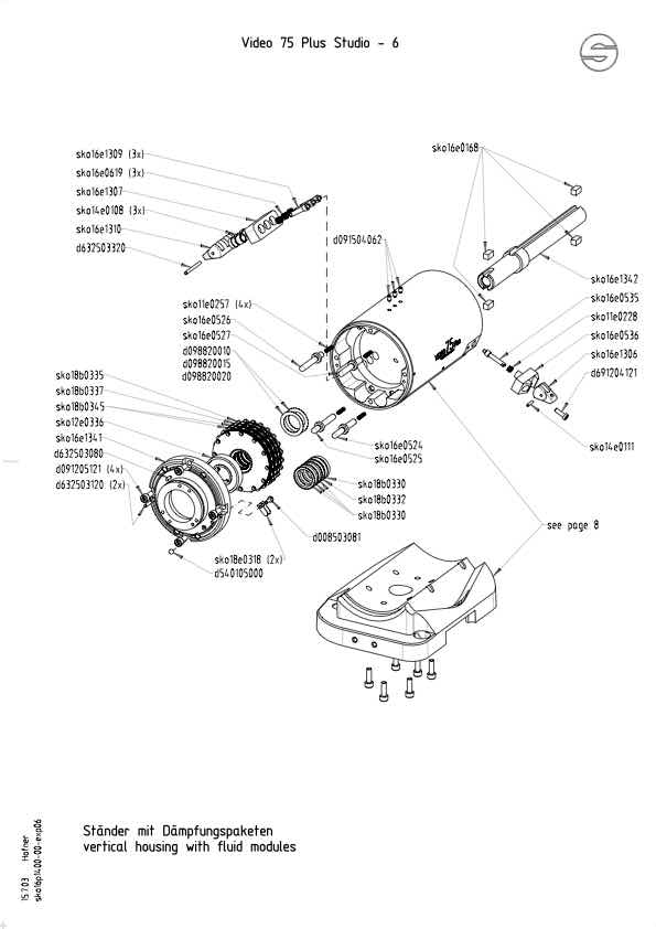 Sachtler Video 75 Plus Studio technical manual preview