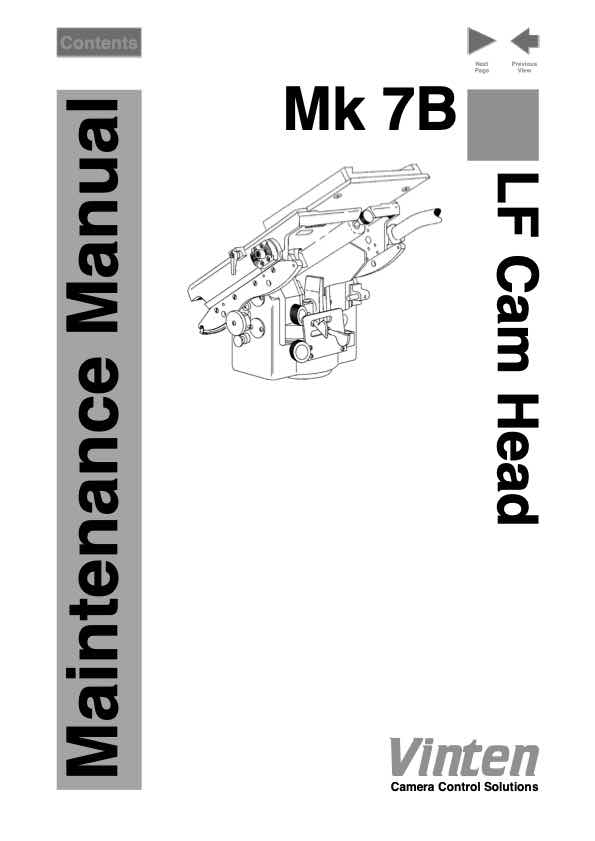 Vinten MK technical manual preview