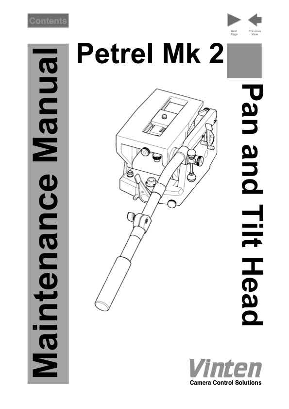 Vinten MK technical manual preview