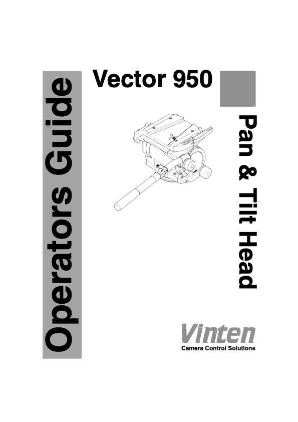 Vinten Vector technical manual preview