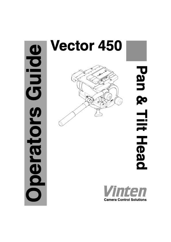 Vinten Vector technical manual preview