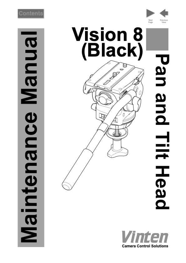 Vinten Vision technical manual preview