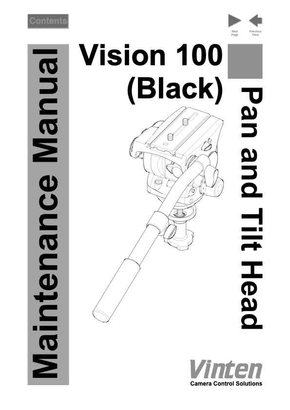 Vinten Vision technical manual preview