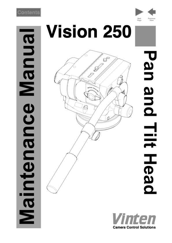 Vinten Vision technical manual preview