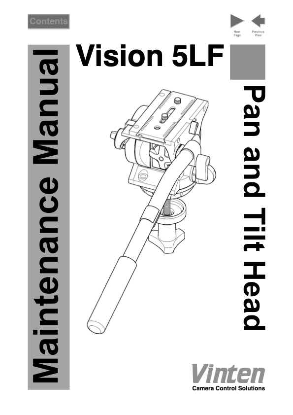 Vinten Vision technical manual preview
