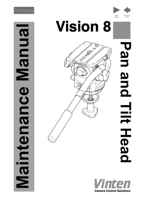 Vinten Vision technical manual preview