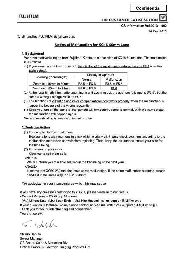 Fujifilm XC 16-50mm F3_5-5_6 technical manual preview