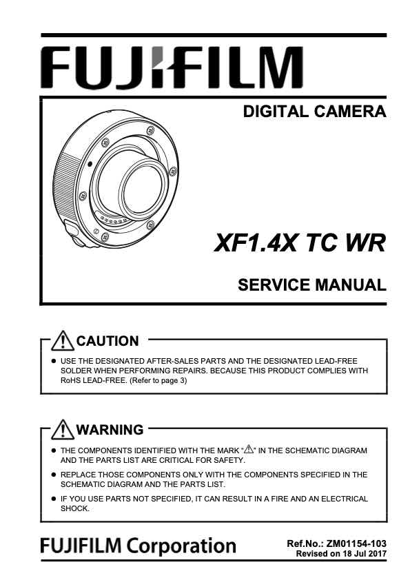 Fujifilm XF 1_4x TC WR technical manual preview