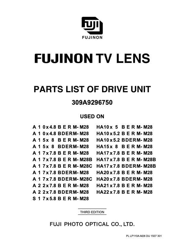 Fujinon A17x7_8 technical manual preview