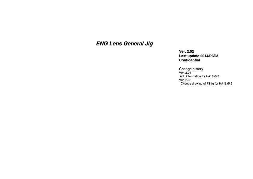 Fujinon General JIG for ENG Ver 2_02 technical manual preview