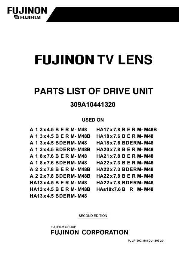 Fujinon HA16x6_3 technical manual preview