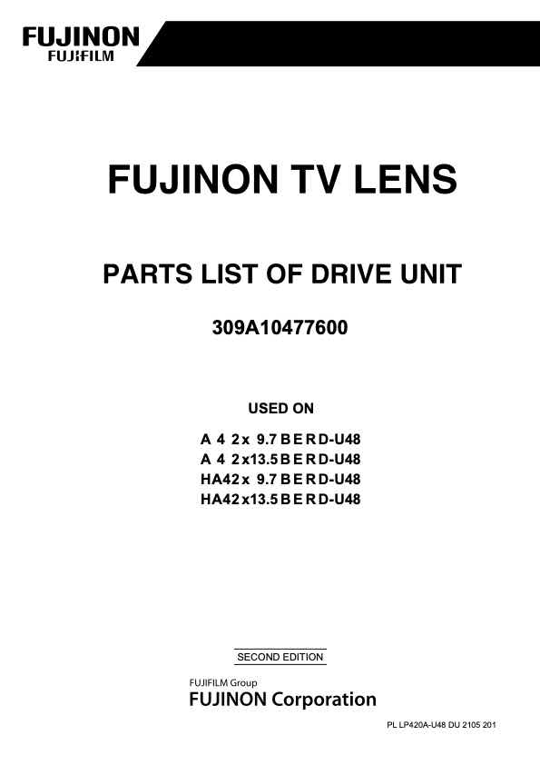 Fujinon HA42X9_7 technical manual preview
