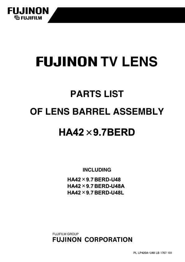 Fujinon HA42X9_7 technical manual preview