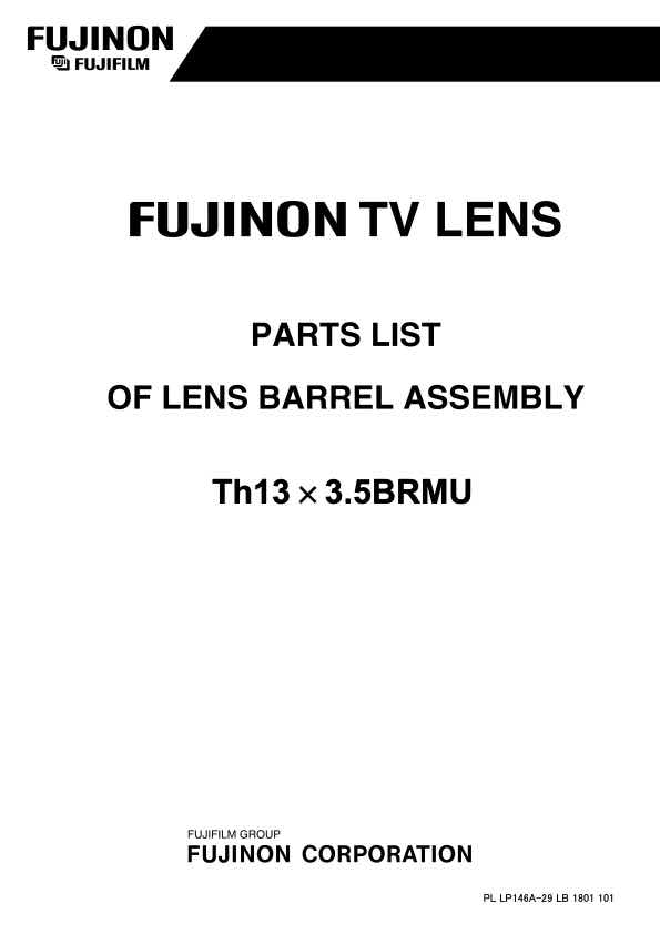 Fujinon TH13x3_5BRM technical manual preview