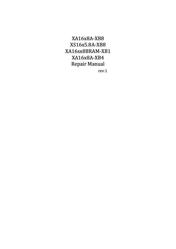 Fujinon XA16x technical manual preview