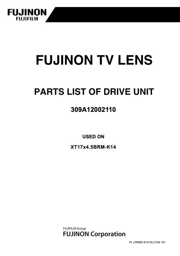 Fujinon XT17x4_5 technical manual preview