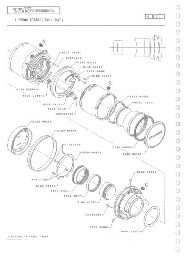Mamiya RZ technical manual preview