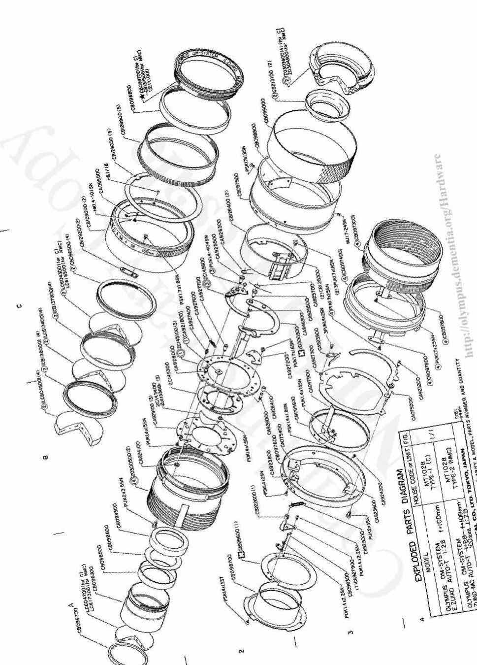 Olympus 100 technical manual preview