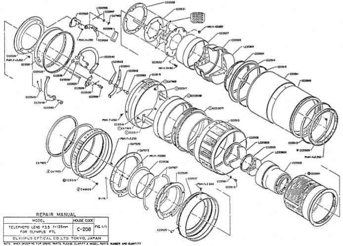 Olympus 135 technical manual preview