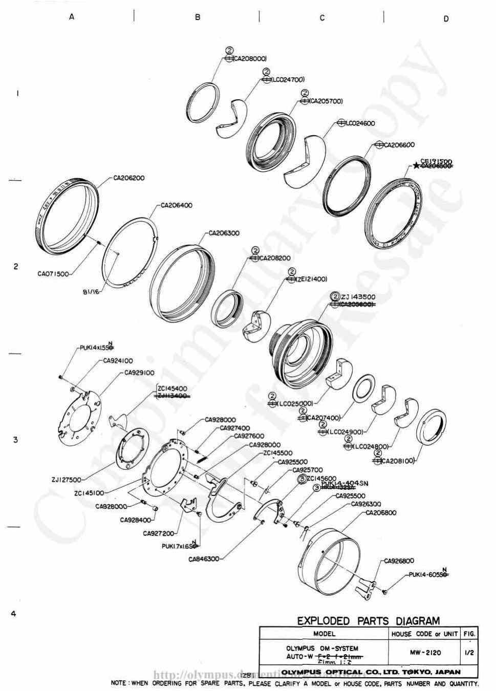 Olympus 21 technical manual preview