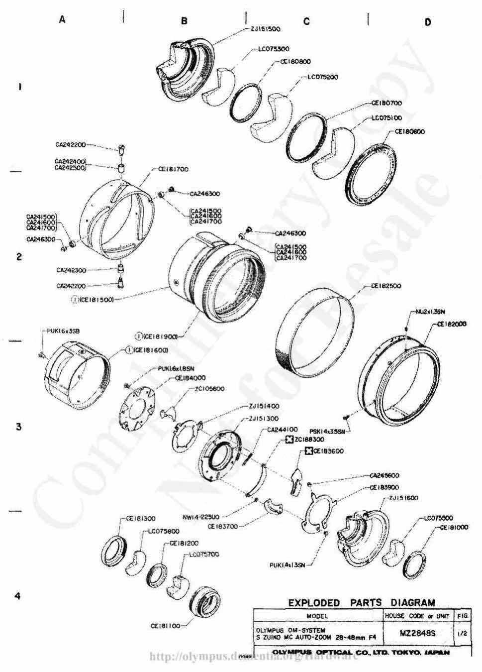 Olympus 28-48 technical manual preview