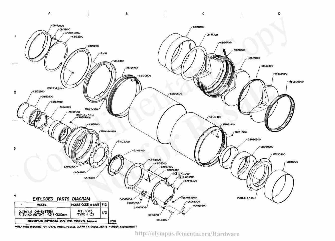 Olympus 300 technical manual preview