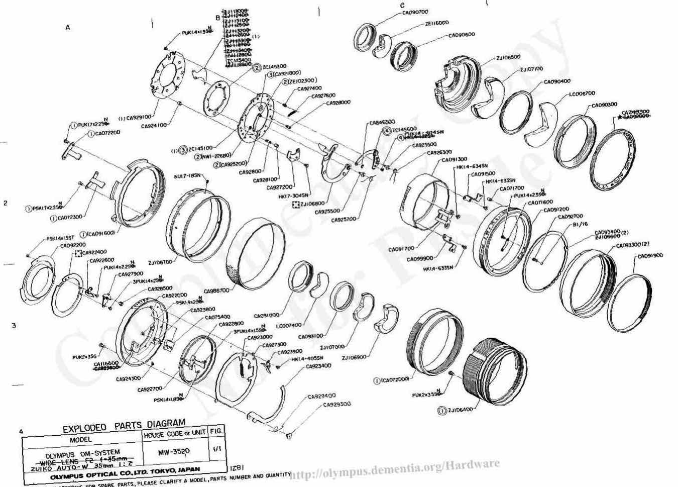 Olympus 35 technical manual preview