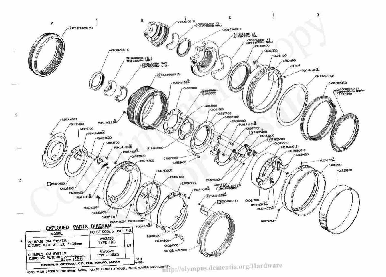 Olympus 35 technical manual preview