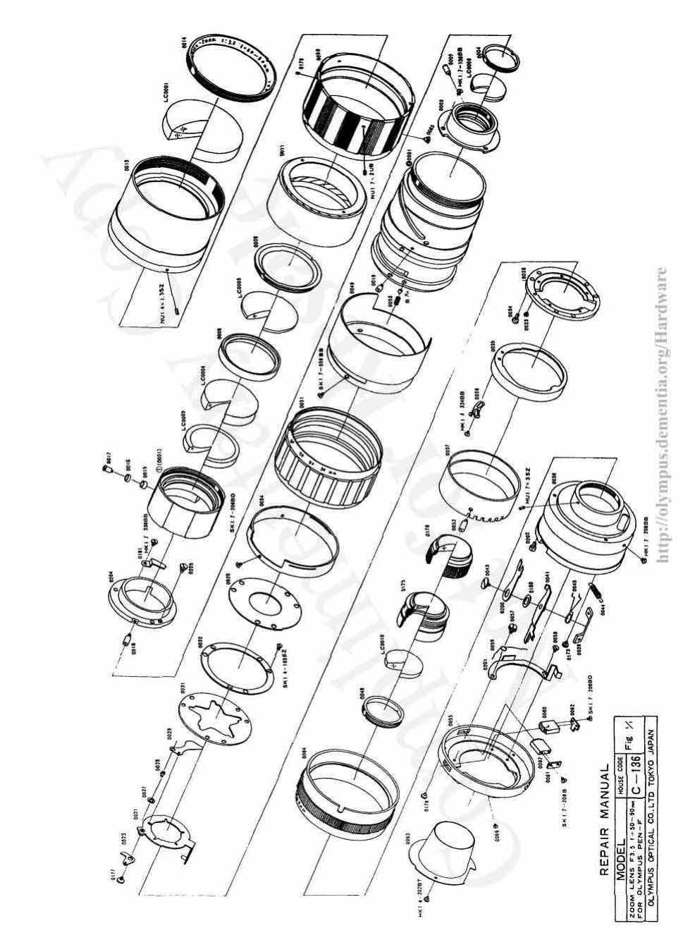 Olympus 50-90 technical manual preview