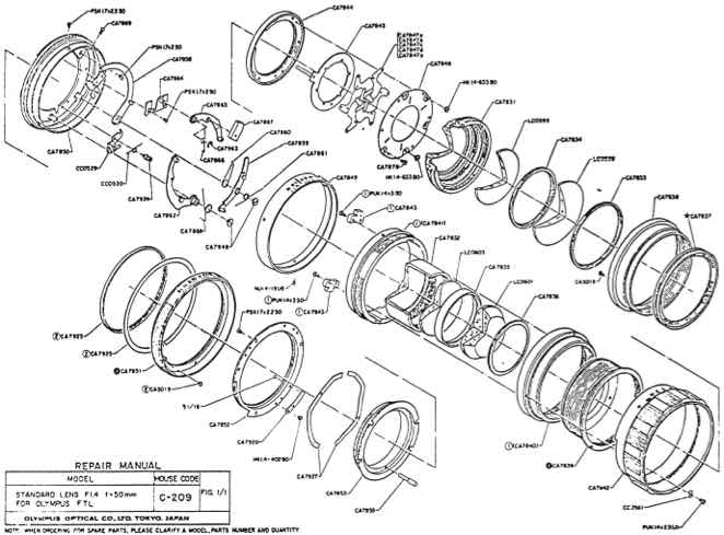 Olympus 50 technical manual preview