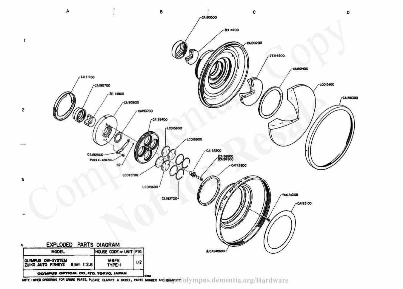 Olympus 8 technical manual preview
