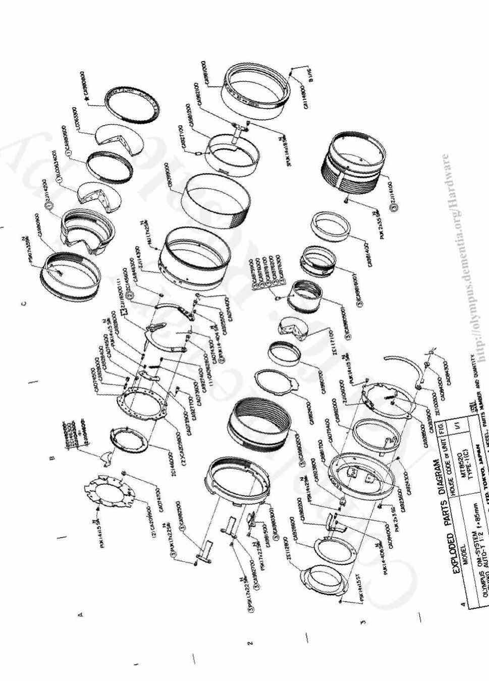 Olympus 85 technical manual preview