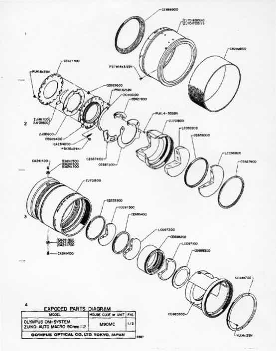 Olympus 90 technical manual preview