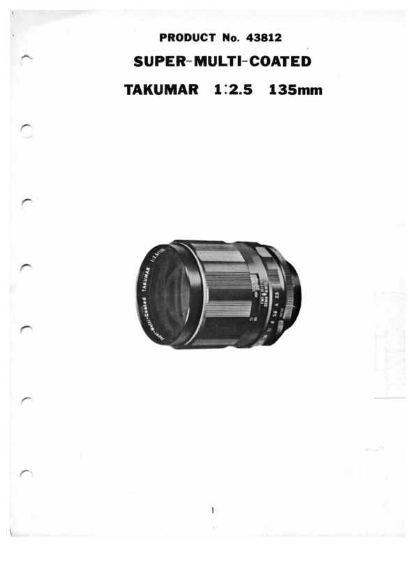 Pentax 135 technical manual preview