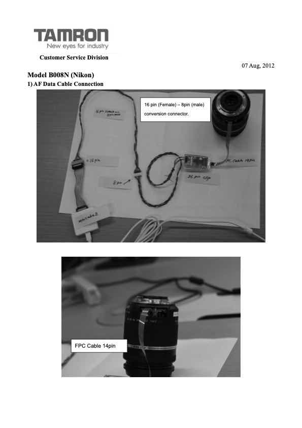Tamron AF 18-270mm F3_5-6_3 Di II PZD B008 technical manual preview