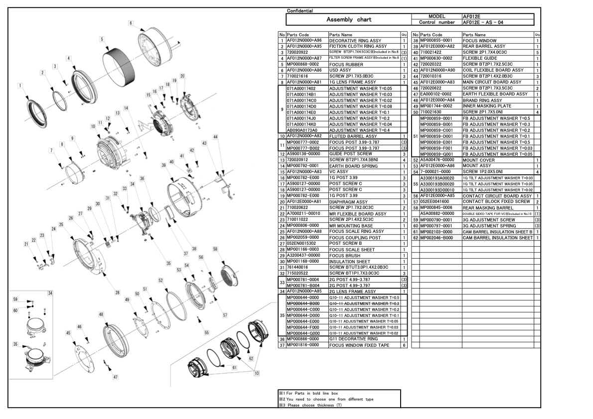 Tamron AF 35mm F1_8 Di VC USD F012E technical manual preview