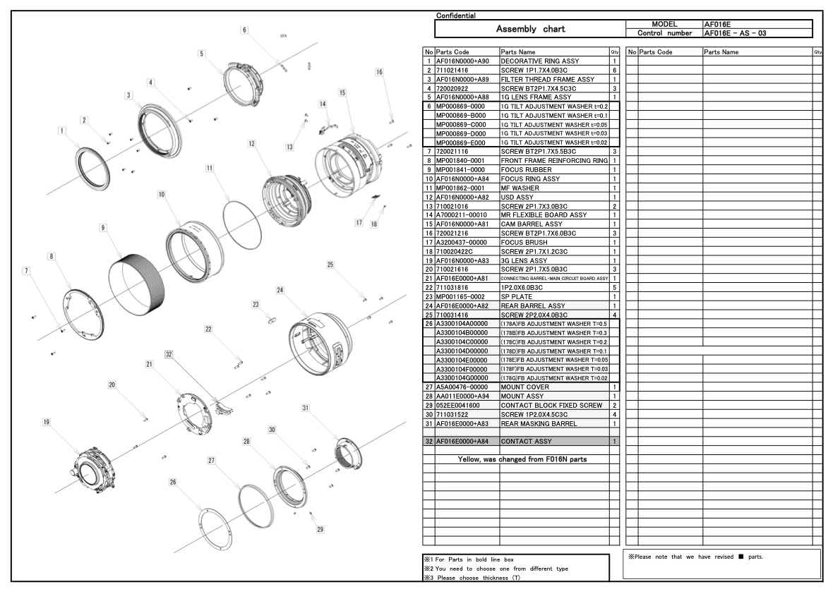 Tamron AF 85mm F1_8 Di VC USD F016E technical manual preview