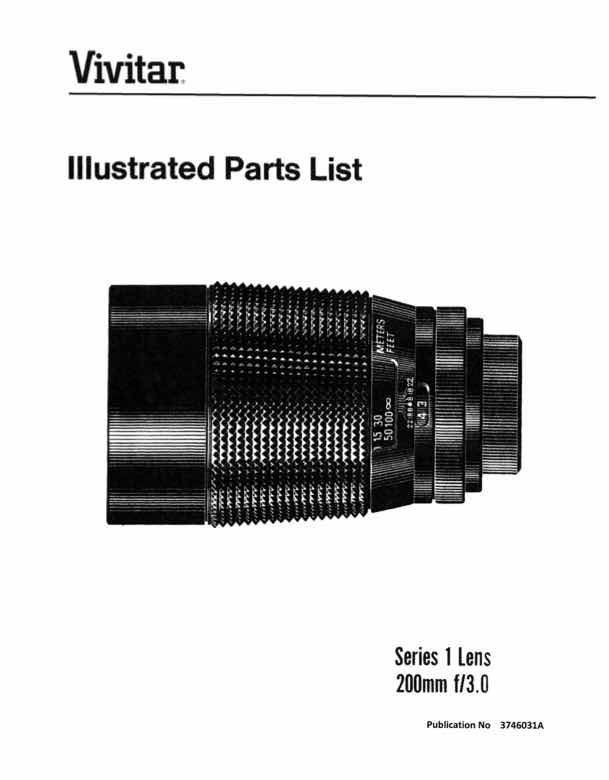 Vivitar 200 technical manual preview