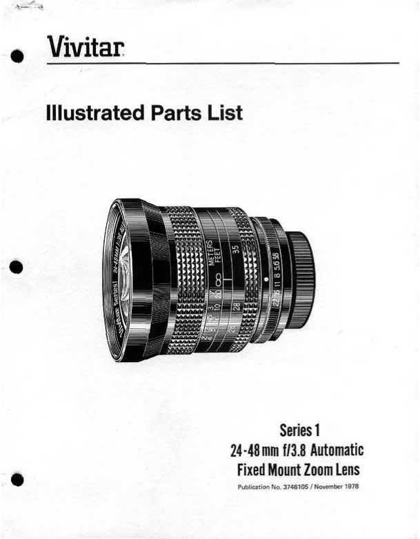Vivitar 24-48 technical manual preview