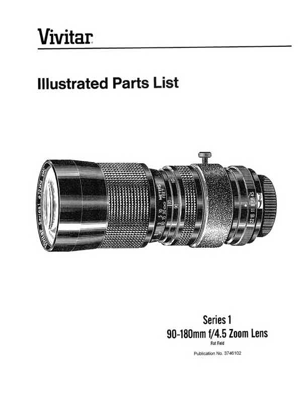Vivitar 90-180 technical manual preview
