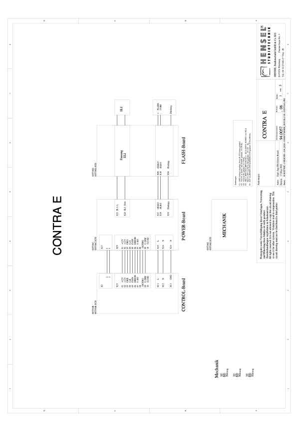 Hensel CONTRA E-250-500 technical manual preview