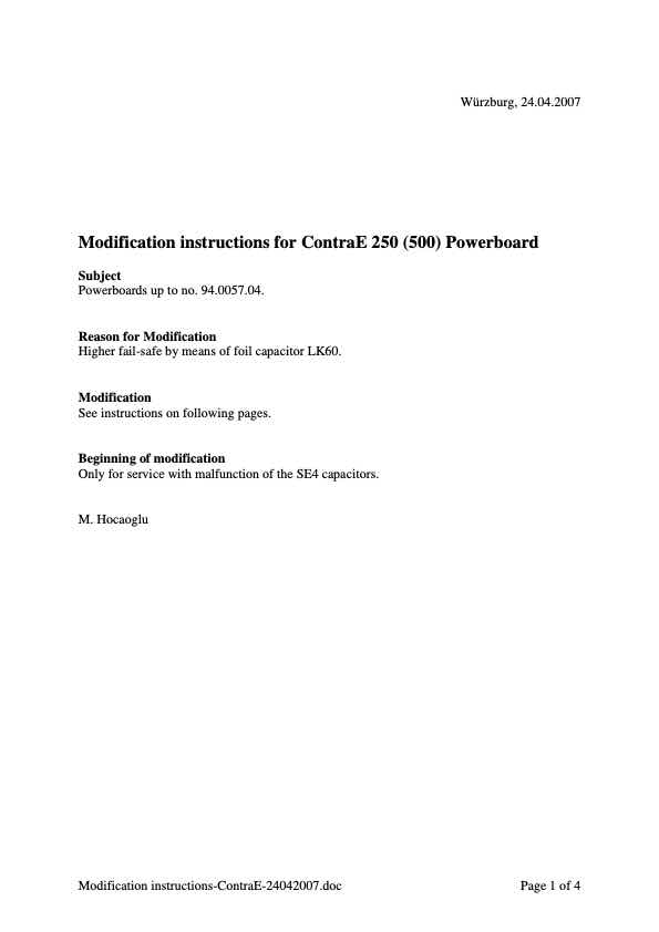 Hensel CONTRA E-250-500 technical manual preview