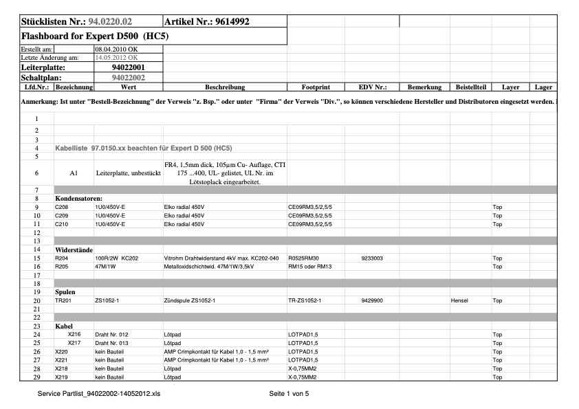 Hensel D-940220xx technical manual preview
