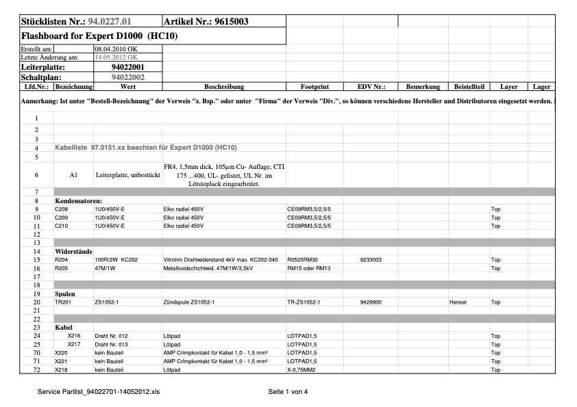 Hensel D-940227xx technical manual preview
