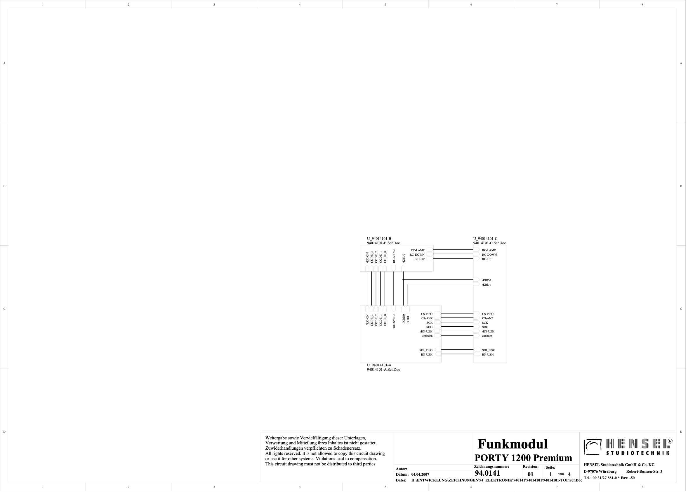 Profoto PORTY Premium 1200 AS Plus technical manual preview