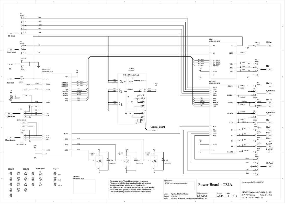 Profoto Tria-S technical manual preview