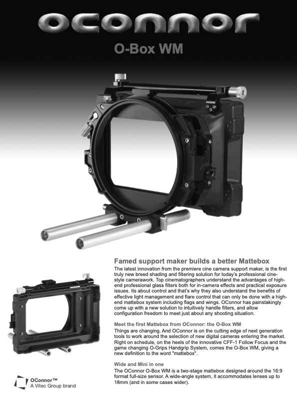 Oconnor O-Box technical manual preview