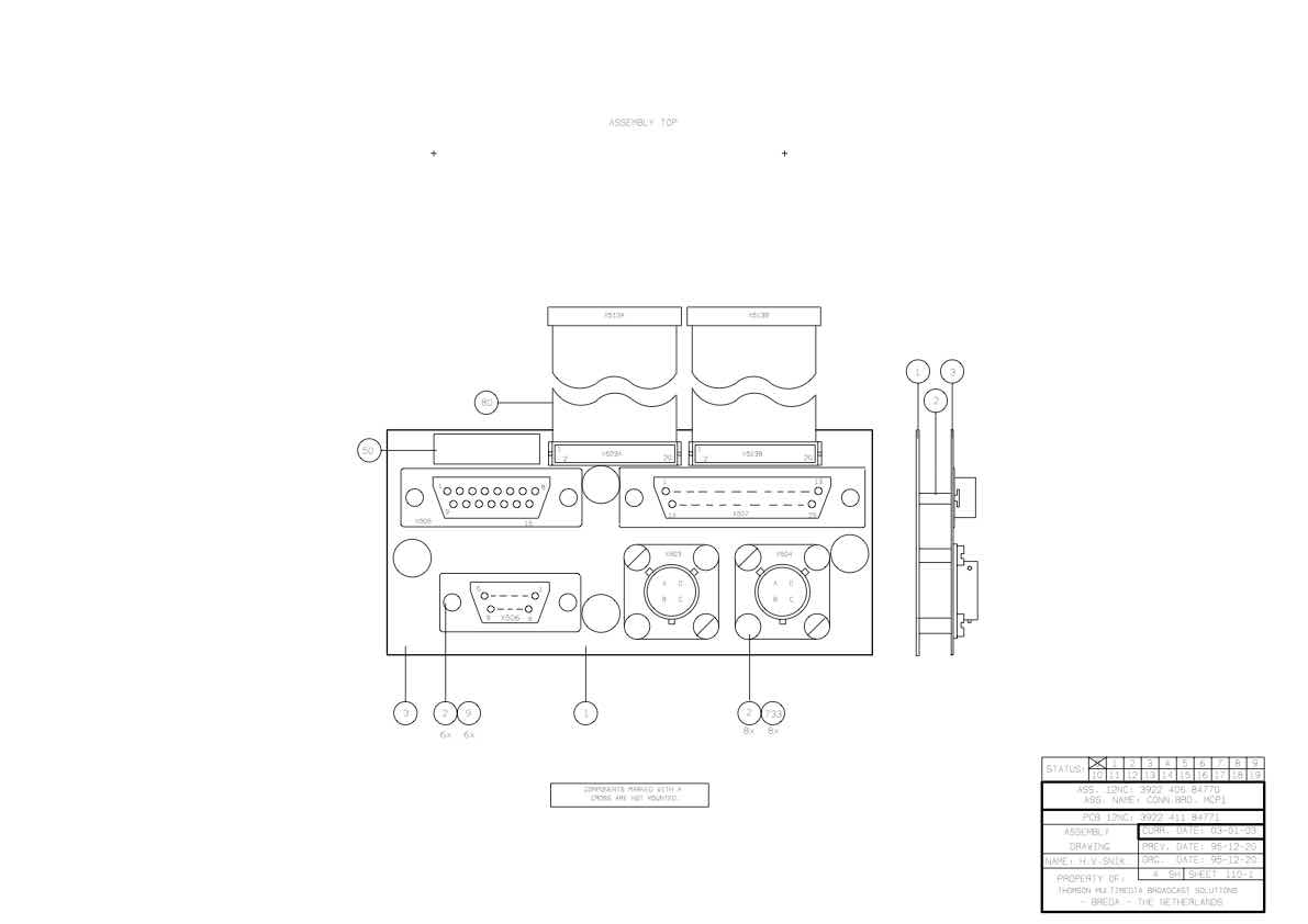 Grass Valley LDK4607 Master Control Panel technical manual preview