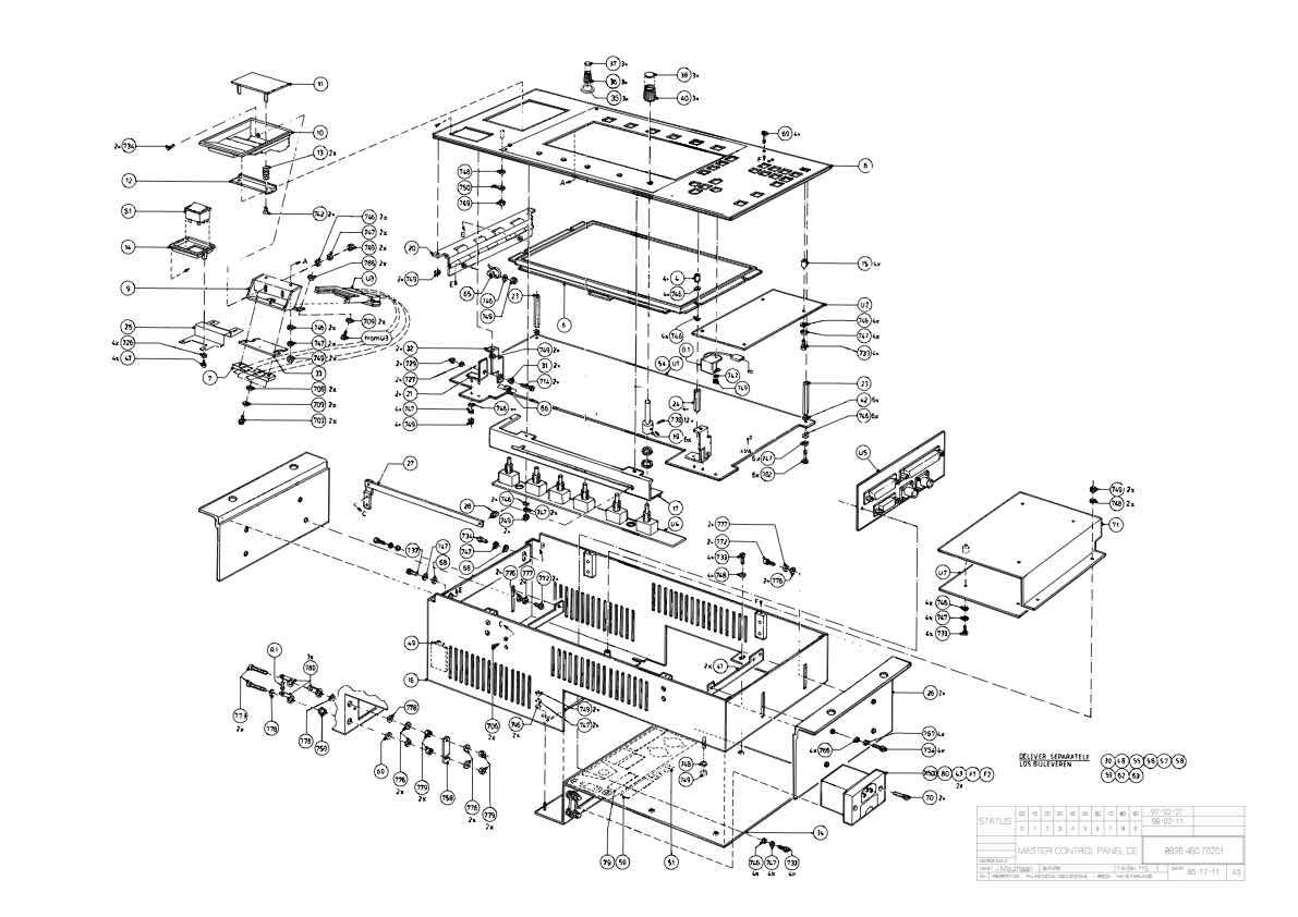 Grass Valley LDK4607 Master Control Panel technical manual preview